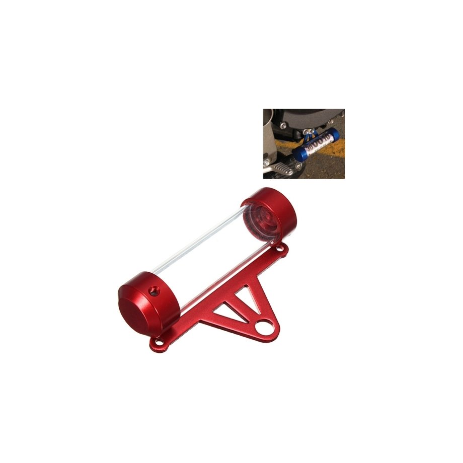 Motorcycle Paper Car License Plate Placement Tube Waterproof Motorcycle Tax Tube Cylindrical Disc Paper Holder Air Vehicle License Plate Frame for Motorcycles(Red)